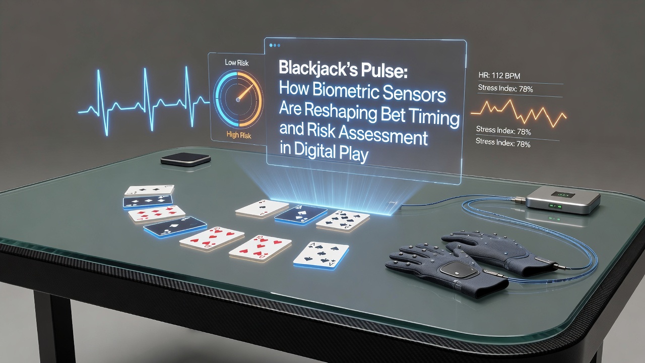 Analyse dashboard met biometrische data en risico-indicatoren voor blackjack spelers