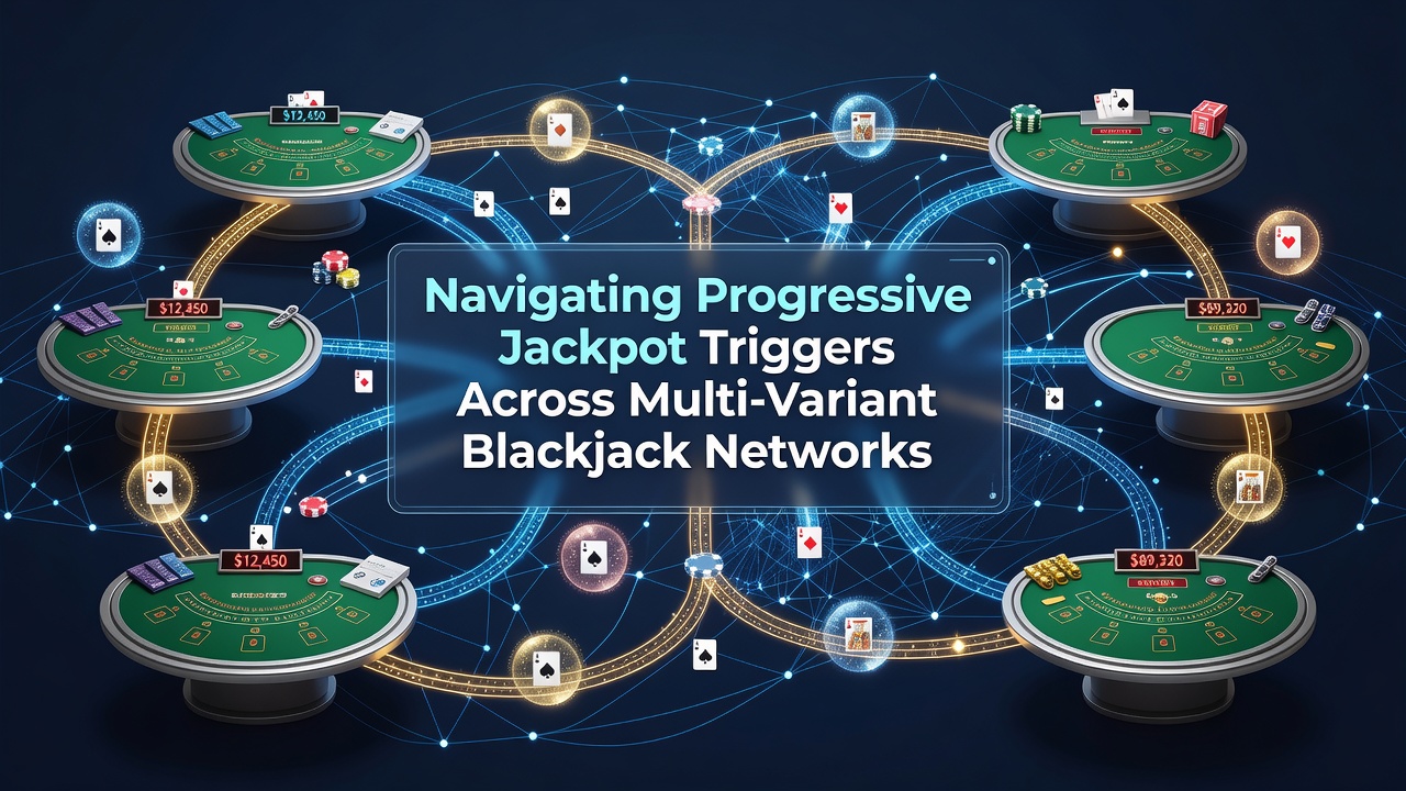 Progressieve jackpot triggers in blackjack netwerken