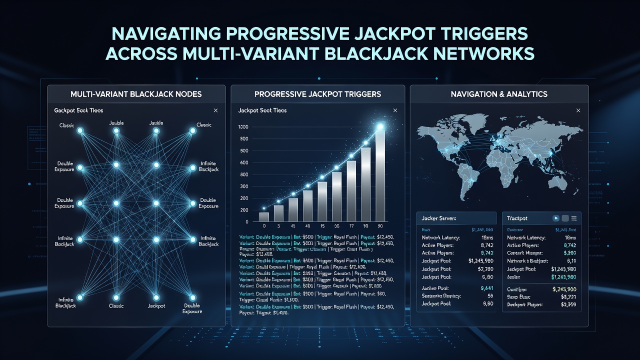 Multi-variant blackjack netwerken en jackpot triggers