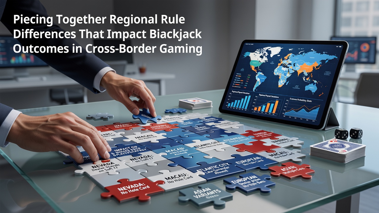Kaartverdeling en regionale blackjackregels in een internationaal casino