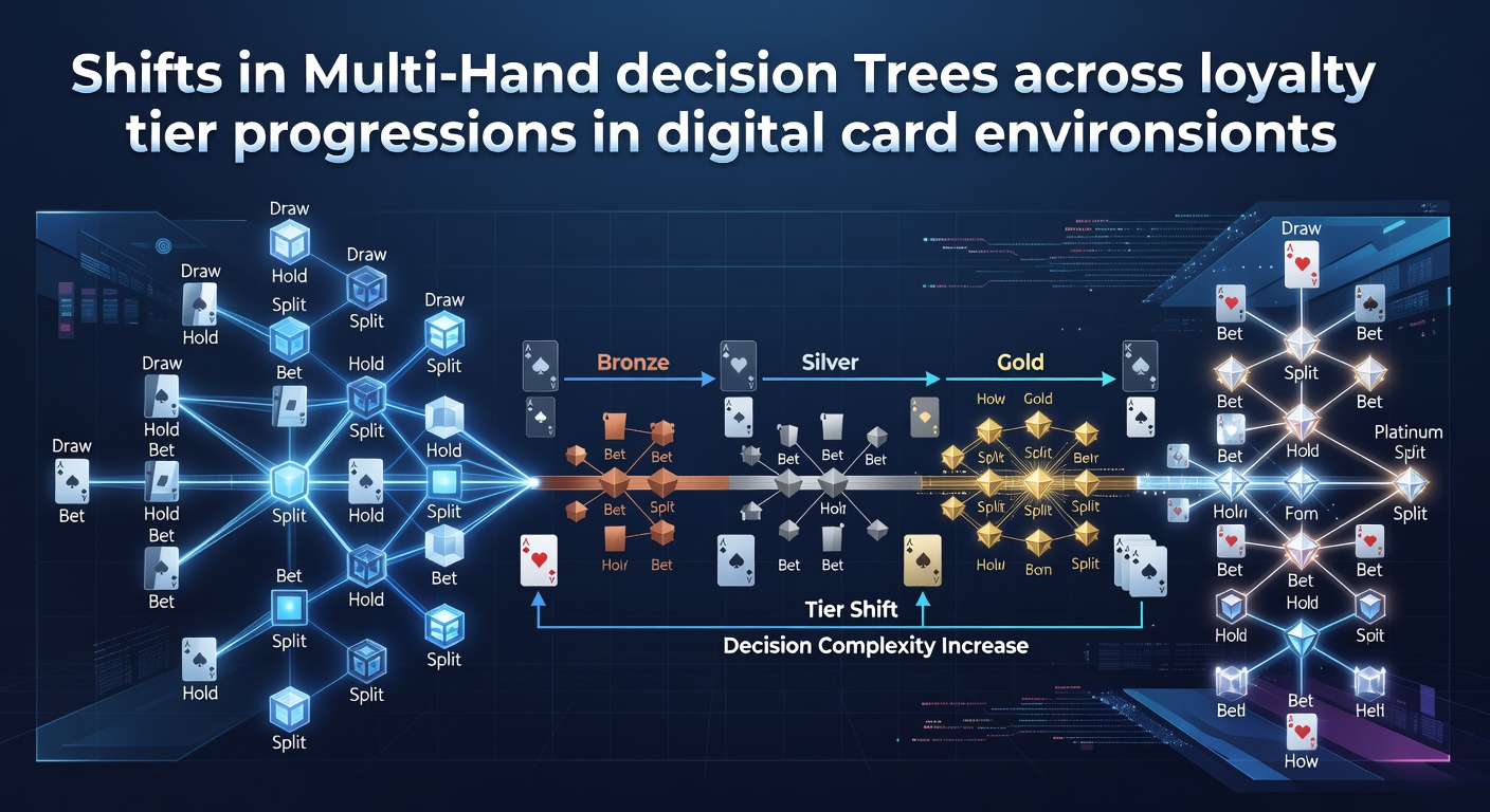 Illustratie van multi-hand beslissingsbomen in digitale blackjackomgevingen