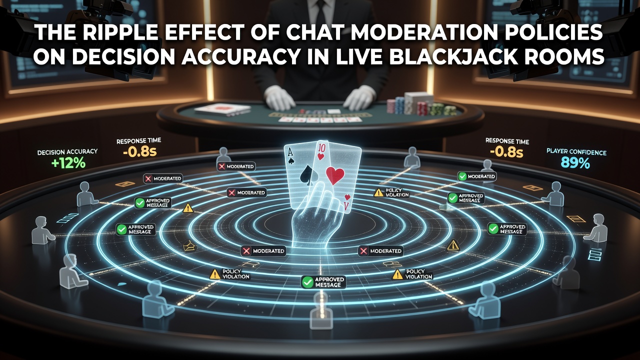 Chat moderatie in live blackjack ruimtes